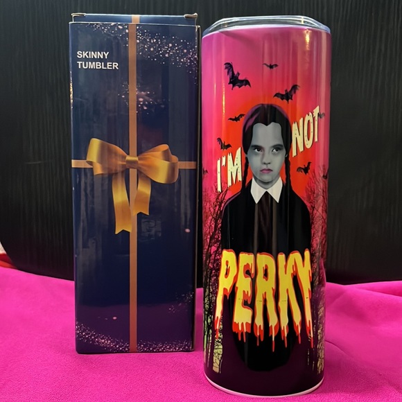 20oz Tumbler, Pink, Wednesday Mug - Picture 2 of 5